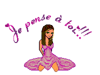 Gif animé je pense à toi poupée